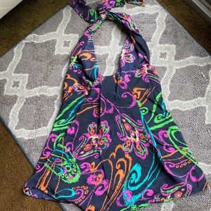 Beautiful bright colored halter top